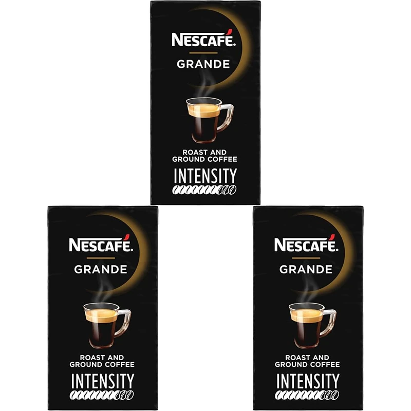 NESCAFÉ Grande Roast and Ground Filter Coffee 500g | Round-Bodied Arabica and Robusta blend (Pack of 3) - Image 1
