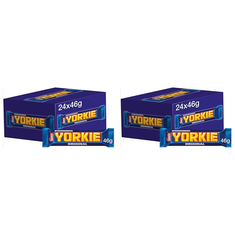 Yorkie Milk Chocolate Bars, 24 x 46 g (Pack of 2) - Image 1