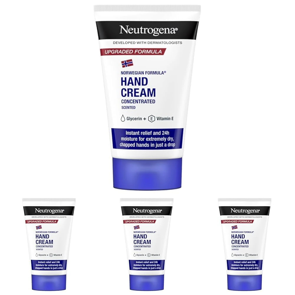 Neutrogena Norwegian Formula Hand Cream, Parfum, 50 ml (Pack of 4)