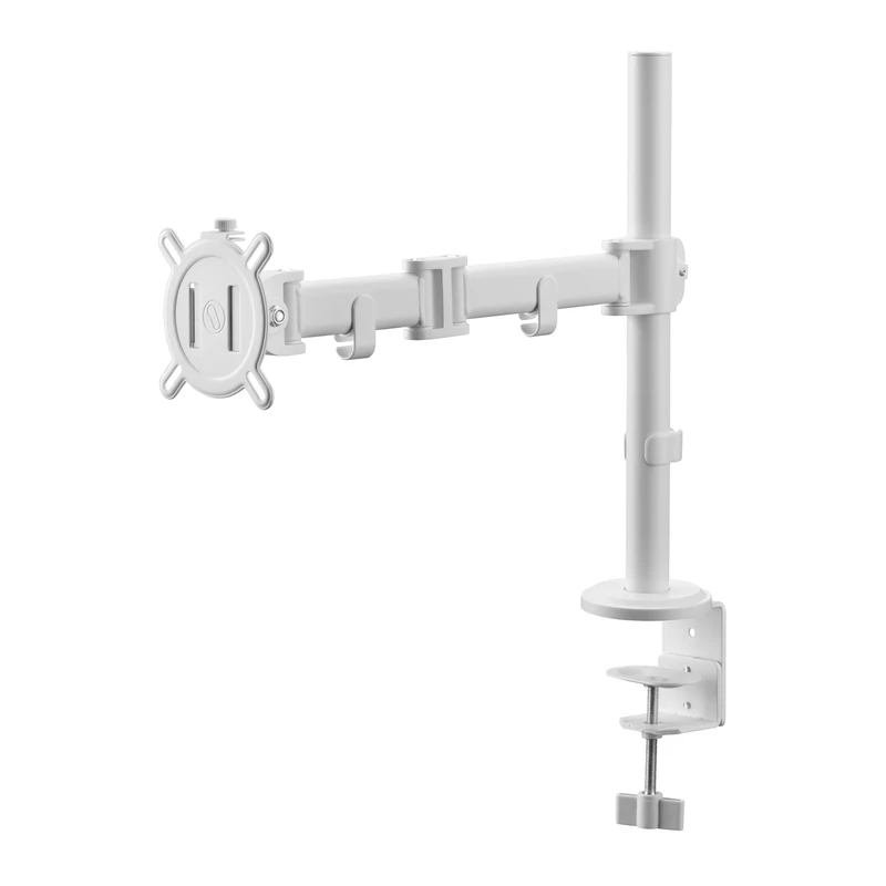 One For All Universal Monitor Arm for 13-32 Inch Screens - VESA 75/100mm - Heigh adjustment -Tilt (90°), Swivel (180°) and Rotate (360°) - Max weight - 8 kg per screen - White (DM2120)