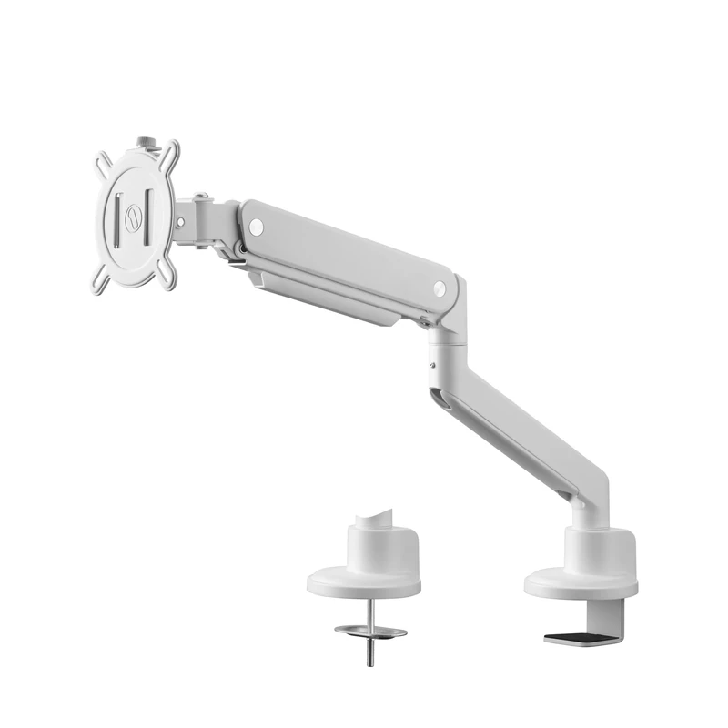 One For All Universal Monitor Arm for 13-35 Inch Screens - VESA 75/100mm - Heigh adjustment -Tilt (90°), Swivel (180°) and Rotate (360°) - Max weight - 10 kg per screen - White (DM4120)