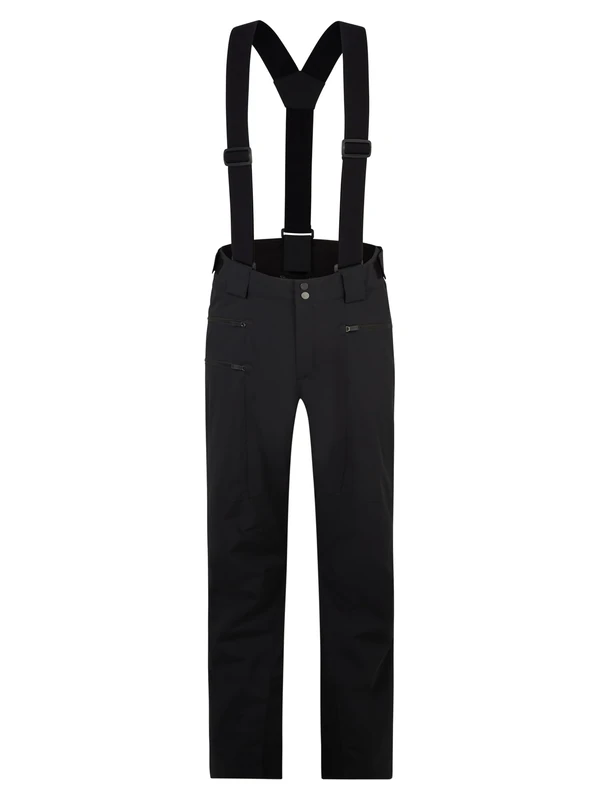 Ziener Mens Ski Pants Snow Pants | Waterproof Warm Straps Tronador Black