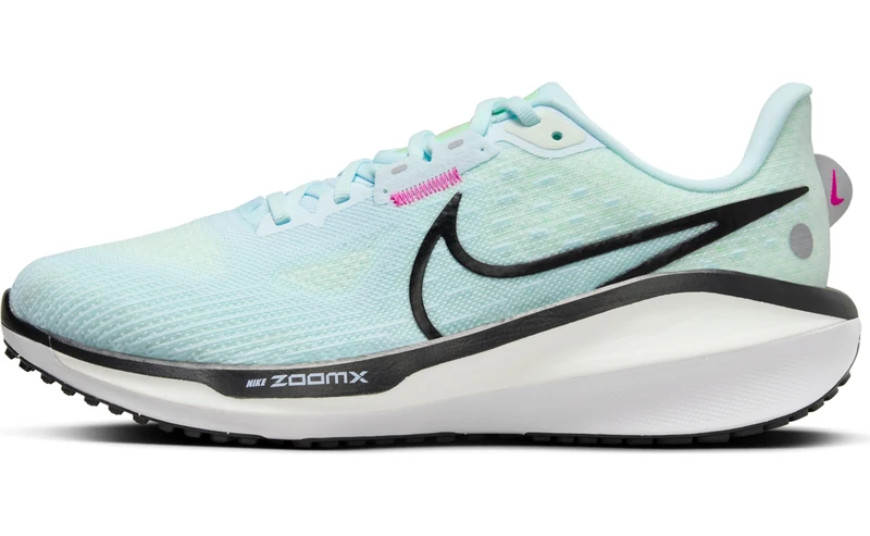 Nike Women's Vomero 17 Street Running Shoes, Glacier Blue Barely Green Vapor Green Black, 4 UK