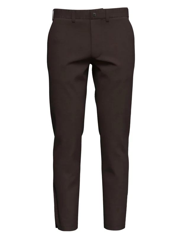Selected Homme Men's Male Chino 175 Slim Fit Flex Trouser, Chocolate Cake, 33 W/34 L