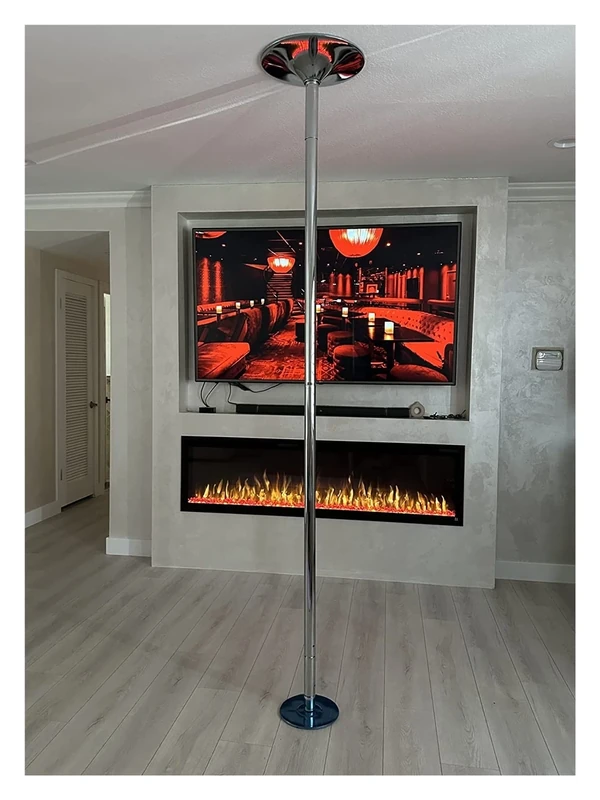 IBOWZ Spinning Pole Dancing Pole 9ft 10ft 11ft 12ft Pole Dancing Pole for Home - Stripper Pole for Heavy Plus Size Pole Dancer - Portable Removable 45mm Dance Pole Spinning and Static, Loads 440lbs