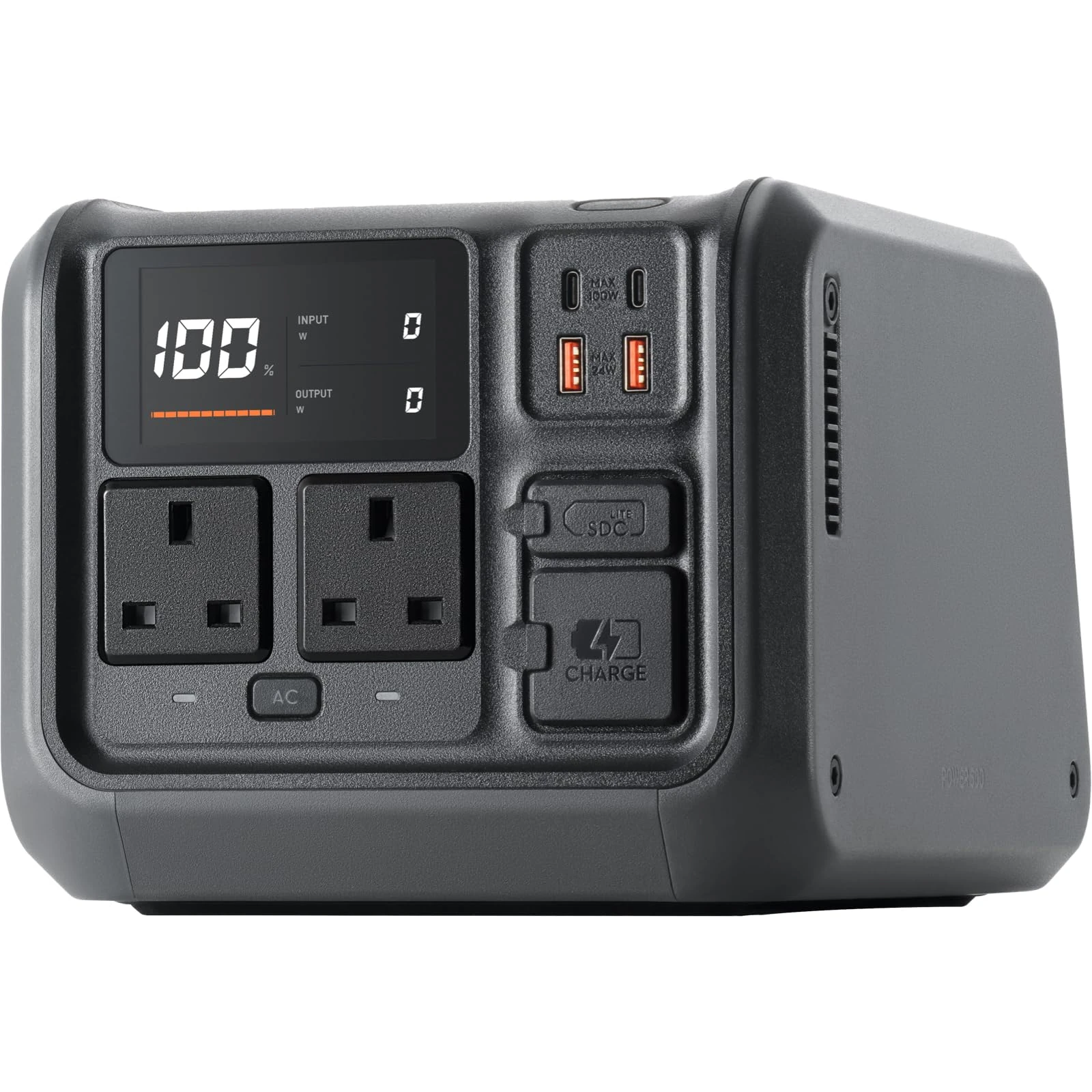 DJI Power 500 Portable Power Station, 512Wh LFP (LiFePO4) Battery, 70-Minute Fast Charging, 1000W Max Output, Power Generator for Home, Camping & RVs, Off-grid, Power Outage
