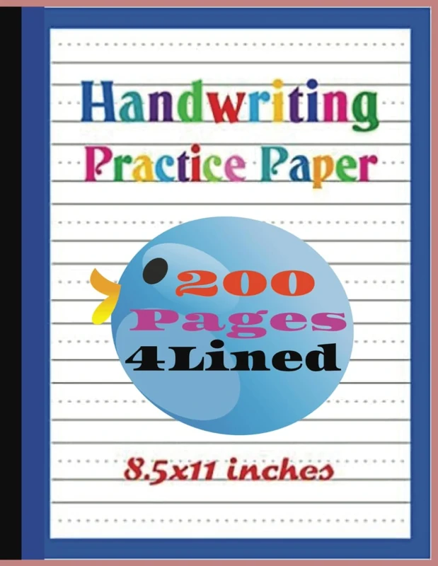 4 Lined Handwriting notebook: 4 Lined Handwriting Practice Paper notebook for Kids/Adult : Bumper 200-Page 8.5 x 11 inch Dotted Line Notebook, Writing ... Ideal For Kids In Preschool and Primary Stage