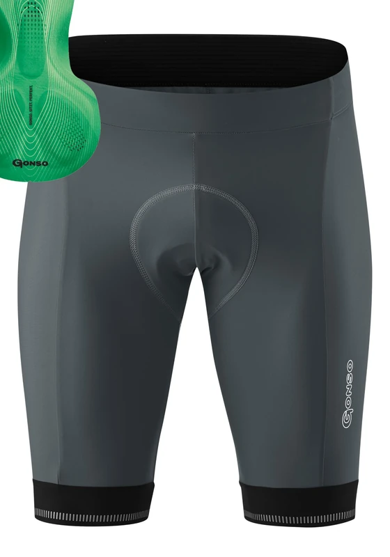 Gonso Sitivo M, Men's cycling shorts, With Sitivo Comfort seat pad, High elasticity of movement and anti-slip silicone leg grippers, Tight fit