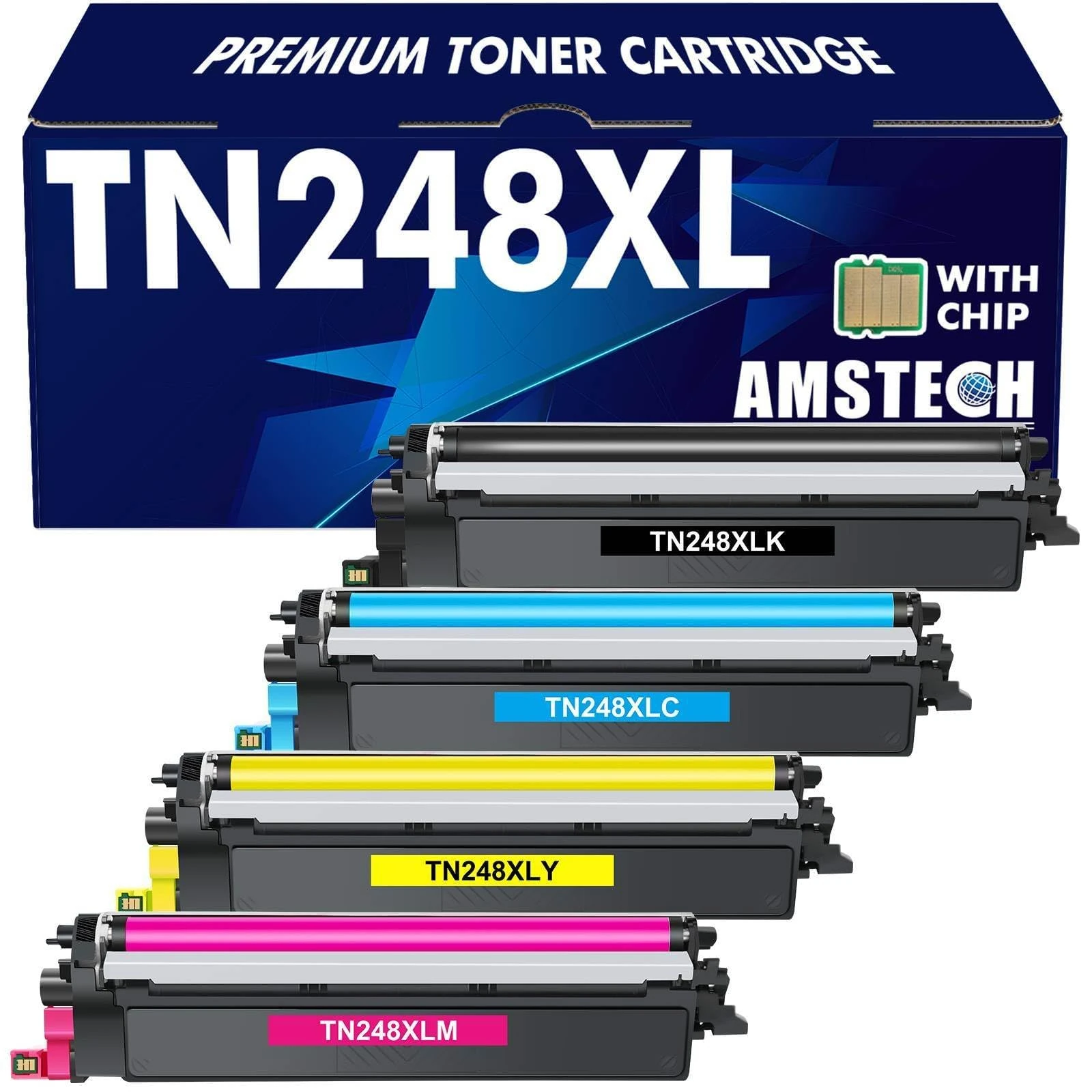 TN248XL TN248 TN-248XL MFC-L3760CDW Toner: Cartridge Compatible with Brother TN-248 DCP-L3560CDW MFC-L3740CDWE HL-L3220CWE MFC-L3740CDW HL-L8240CDW DCP-L3520CDWE HL-L3240CDW MFC-L8390CDW