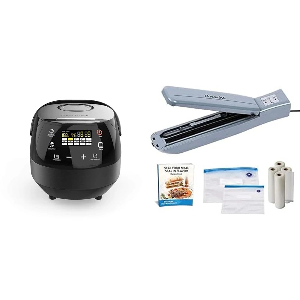 CleverChef (5L) 14-in-1 Multifunction Cooker By Drew&Cole - Charcoal - Power XL Duo Vacuum Nutrisealer