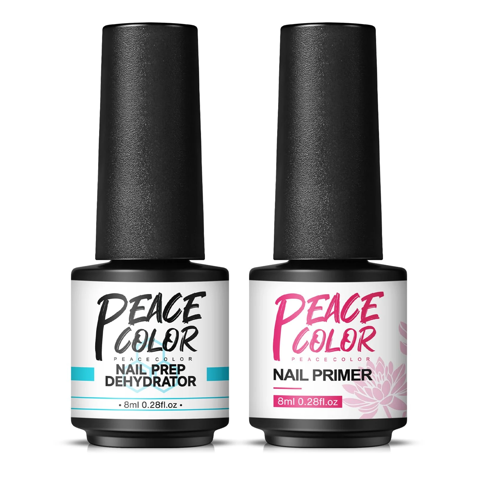 PEACECOLOR Dehydrator and Primer for Nails, Nail Primer for Gel Nails and Dehydrator for Nails Nail Dehydrator for Gel Nail Polish Acrylic Nails Poly Nails Gel 8 ml