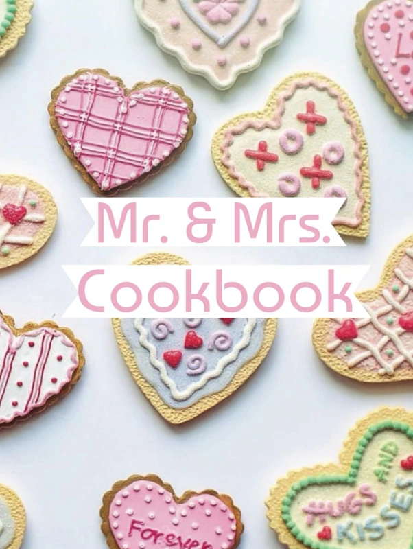 Blank Cookbook for Mr. & Mrs.: Sugar Cookie Heart Design