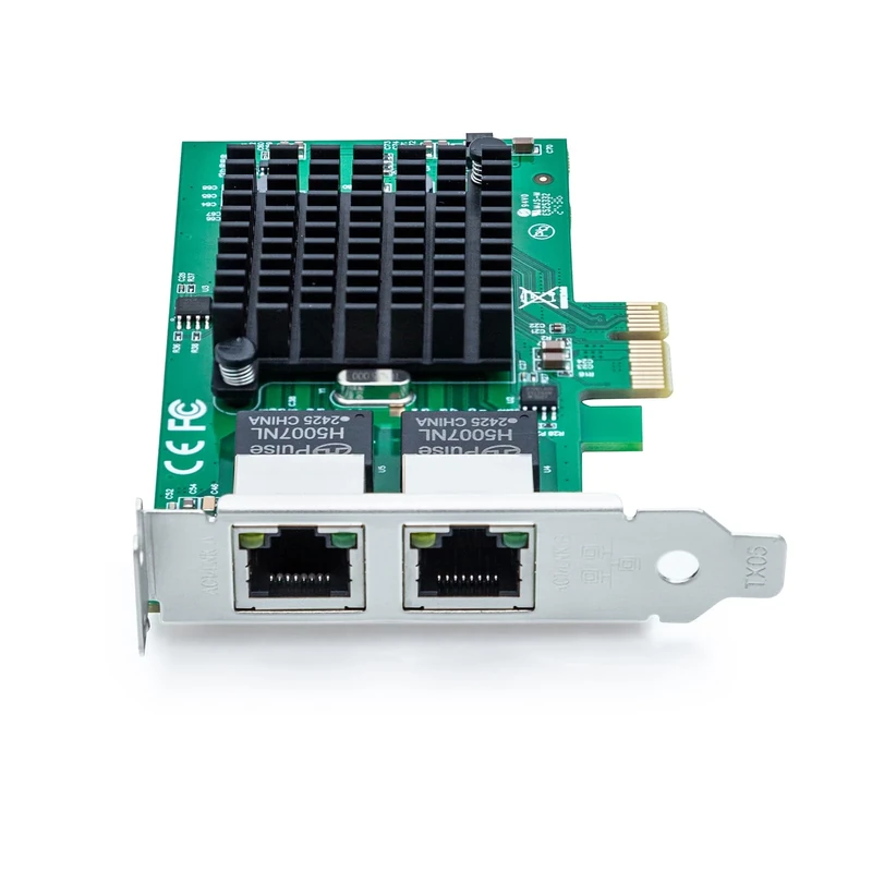 REDLUX 10/100/1000 Mbps PCI-e Network Card(NIC) with Intel 82576EB Chip, Dual RJ45 Ports, Compare to Intel E1G42ET, PCIE 2.0 X1, Support Windows/Windows Server/Linux/Vmware Esxi