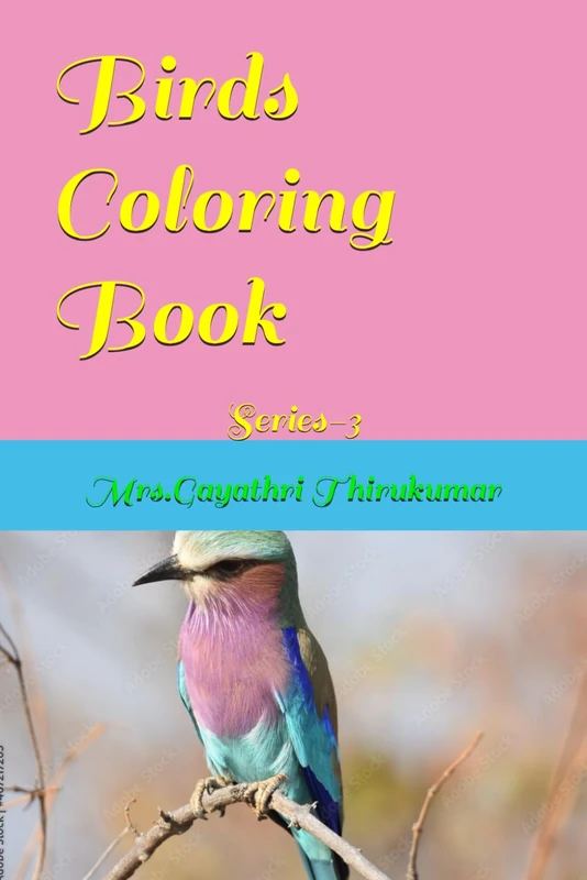 Birds Coloring Book: Series-3