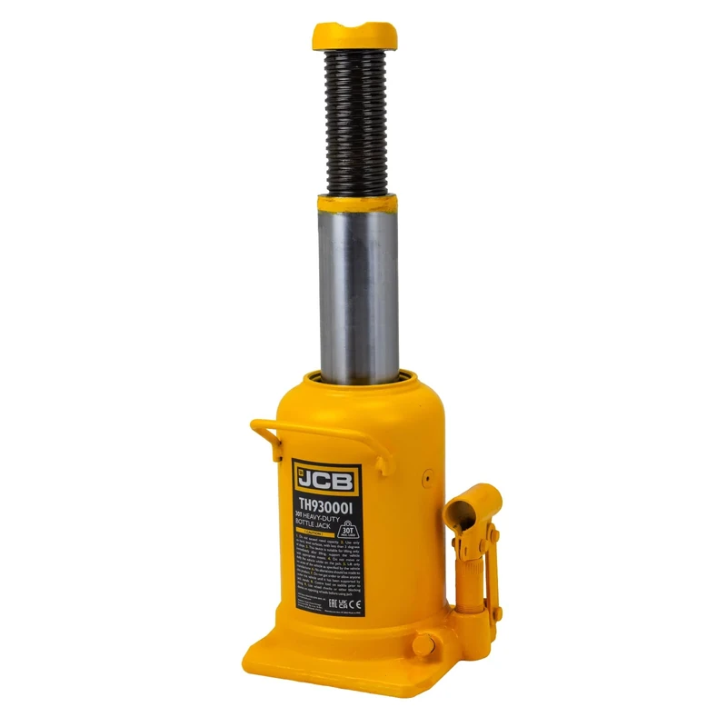 JCB 30 Tonne Heavy-Duty Automotive Hydraulic Bottle Jack, 510mm Maximum Lift | JCB-TH930001