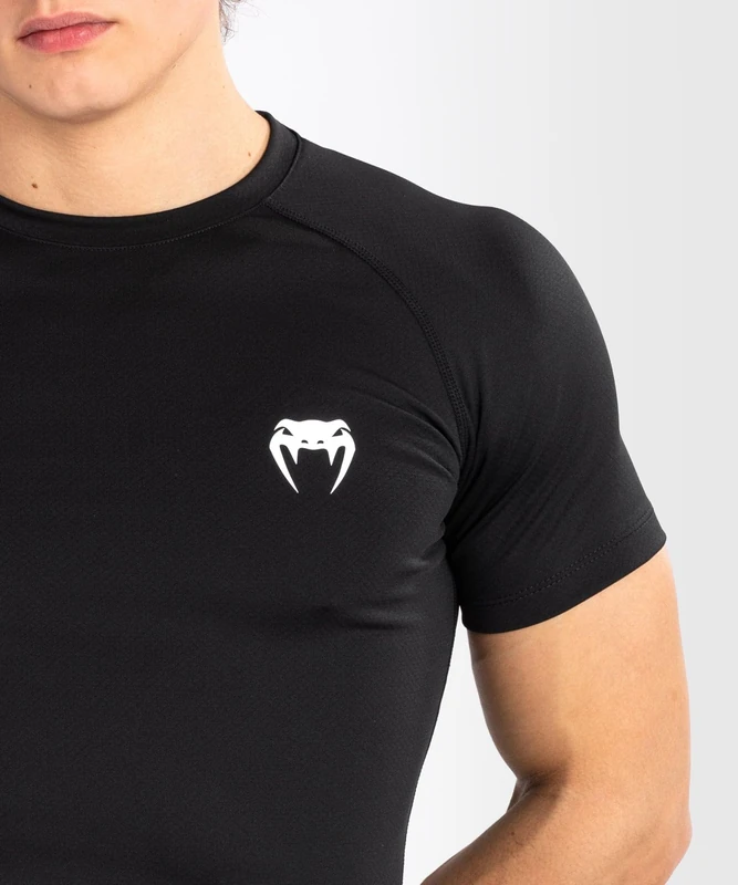 Venum, Contender Short Sleeve Rashguard, Men's, S, Black/White