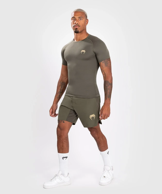 Venum, Contender Short Sleeve Rashguard, Men's, XXL, Khaki