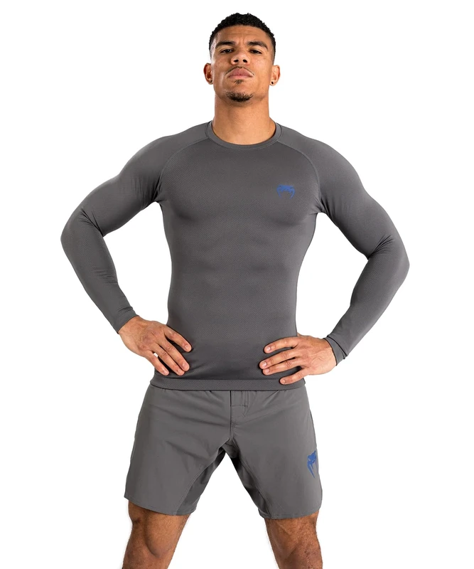Venum, Contender Long Sleeve Rashguard, Men's, L, Grey