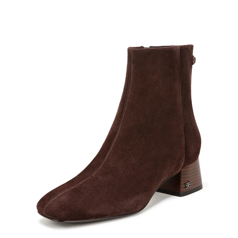 Sam Edelman Shoes for Women - Paige Ankle Boots Medium Fit Cafe Noir Brown UK 5
