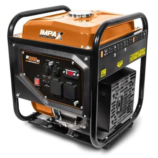 IMPAX® 2800w Inverter Open - Frame Generator, Orange/Black
