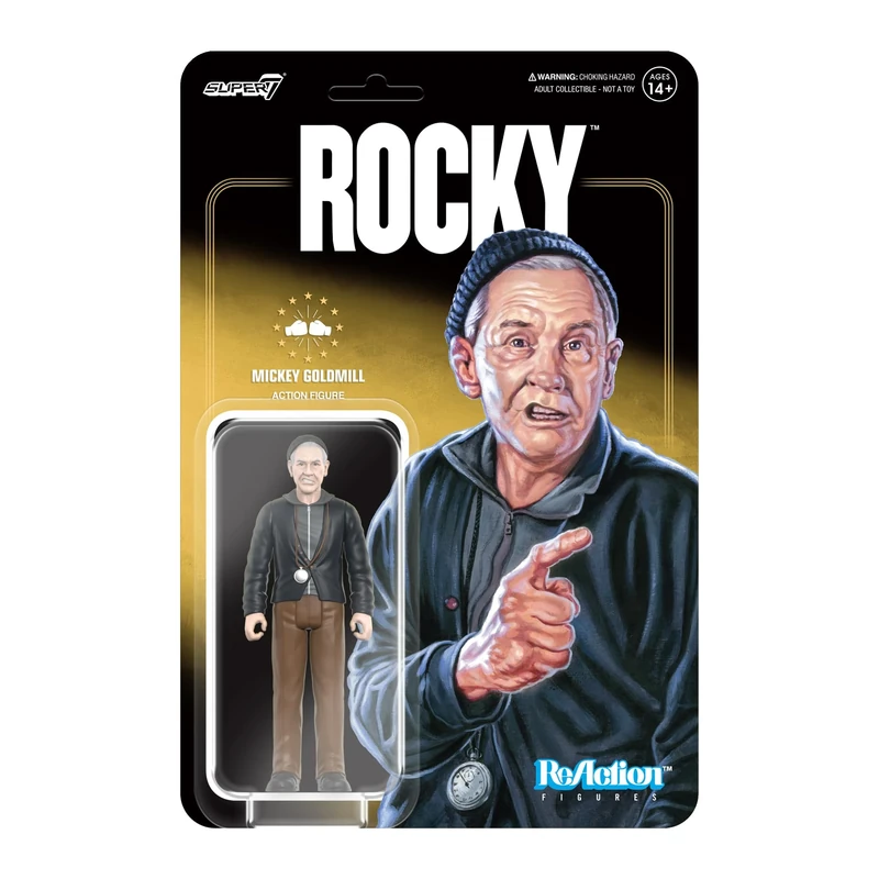 SUPER7 Rocky Mickey - 3.75" Rocky Action Figure Classic Movie Collectibles and Retro Toys