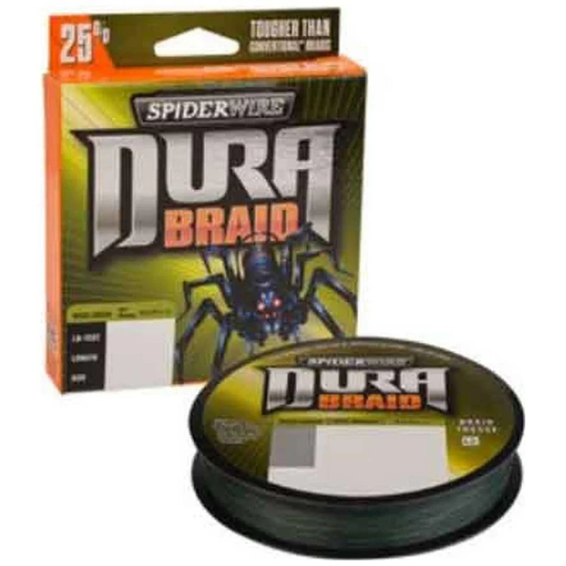 SpiderWire DURA Braid, Fishing Line, Superline, , Predator Fishing, Pike, Perch, Zander, Trout, Unisex, Moss Green, 0.15mm | 13kg | 28.6lb | 3000yd