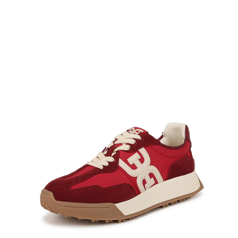 Sam Edelman Womens Langley 3 Lace-Up Trainers Scarlet Red UK 8 Medium Fit