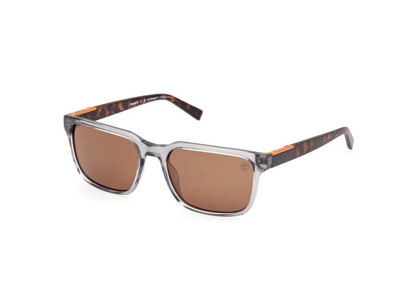 Timberland Men's Injected Sunglasses Round Sunglasses, Grey/Other, 56/18/145