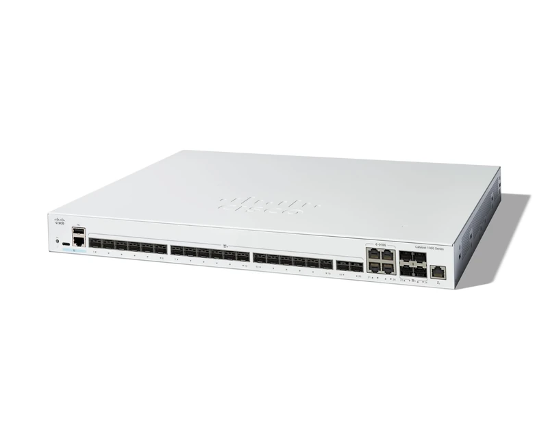 Cisco Catalyst 1300-24XS Managed Switch, 20 Port 10G SFP+, 4x10GE SFP+ Combo, Limited Lifetime Protection (C1300-24XS)