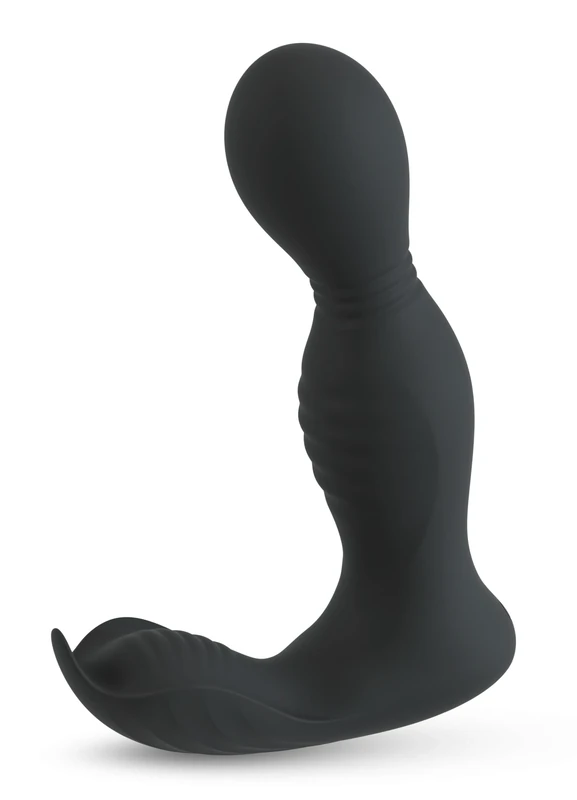 Rebel RC Butt Plug with2 Functions Black 13.7 cm