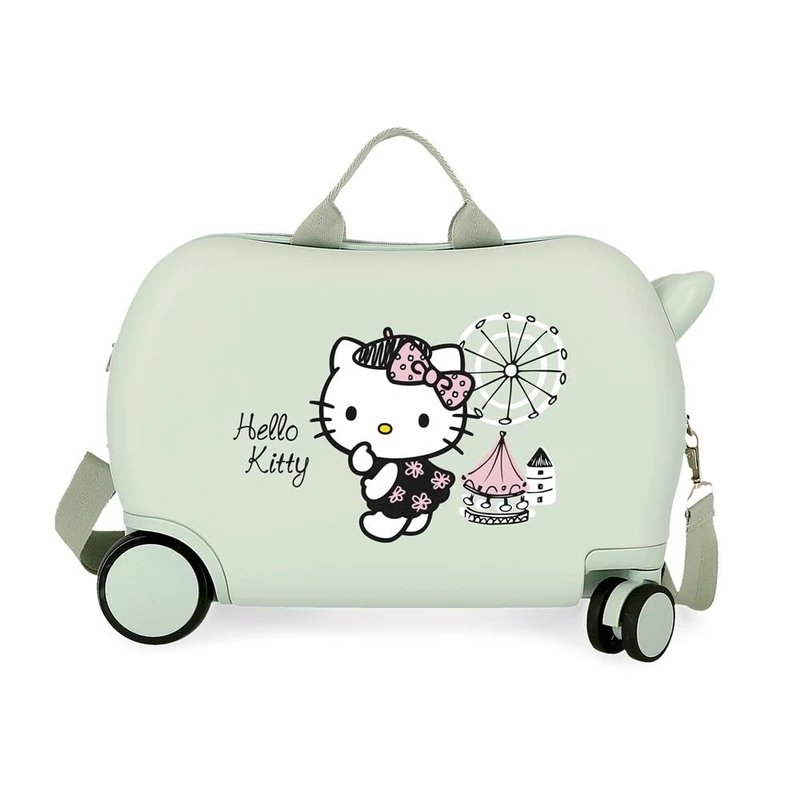 Hello Kitty Fair Suitcase, Green, 45x31x20 cms, Children's Suitcase