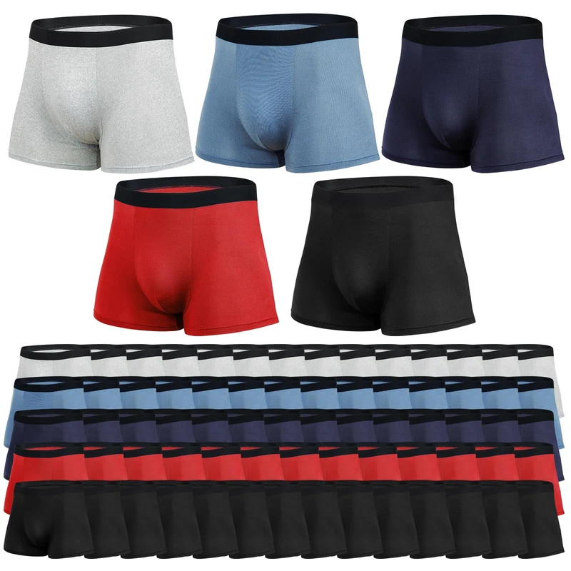 75 Packs Mens Cotton Briefs Bulk Breathable Comfortable Underwear Assorted Size and Color Multipacks for Men Shelter Donating Homeless, Multi, One Size - Image 1