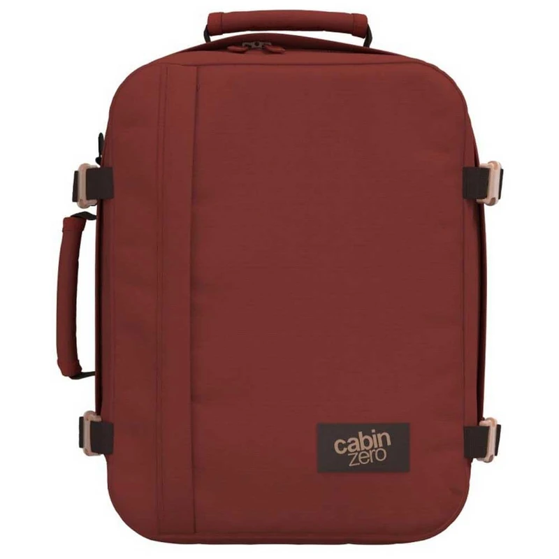 Cabinzero 'Classic 28L' Ultra Light Cabin Bag with Luggage TRACKERS. Sangria RED Unisex Adults, Sangria Red, One Size, Casual - Image 1