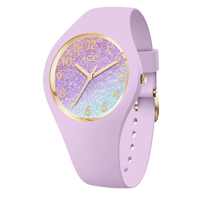ICE-WATCH - ICE Glitter Lilac Cosmic - Women's Wristwatch with Plastic Strap - 022570 (Small -)