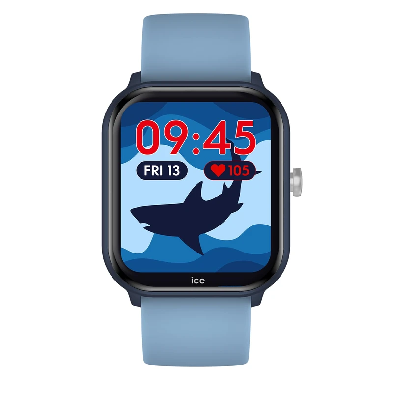 ICE-WATCH - ICE Smart Junior 2.0 Blue Light Blue - Blue Connected Children's Watch with Light Blue Silicone Strap - 022795 (1,75 inch)