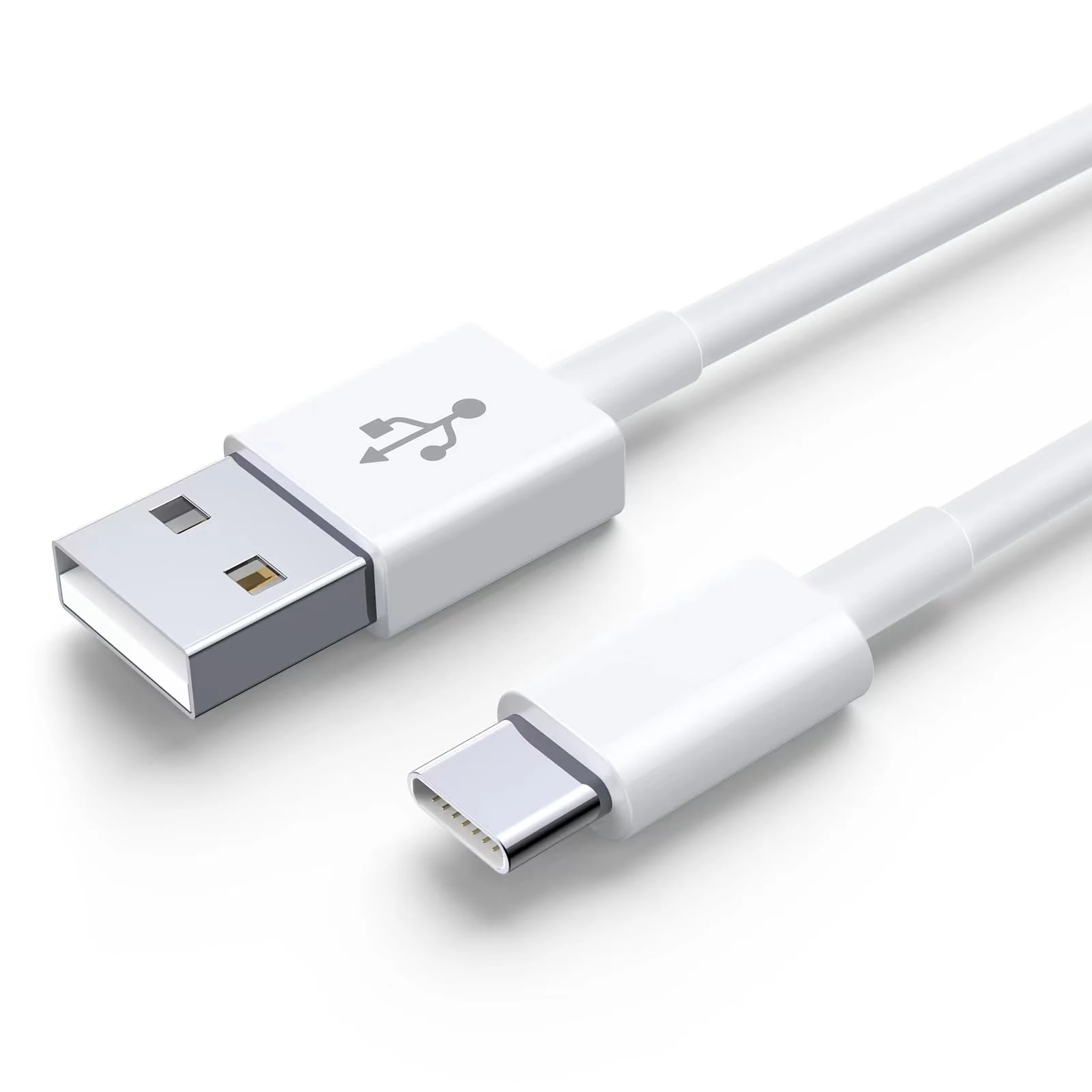 USB C Charger Cable 6FT/1.8M USB to USB C Fast Charging 3.1A Type C Charging Cable for iPhone 16/15 Pro, Samsung Galaxy S24/S23/S22, Huawei, Google Pixel, iPad, Switch, PS5 - White