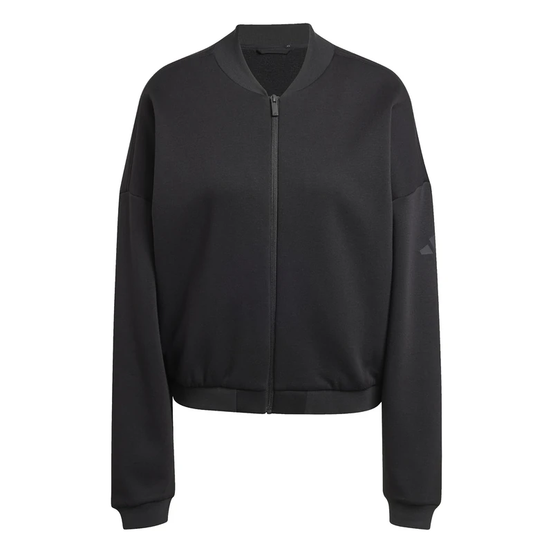 adidas Women's ESSENTIALS CONTEMPORARY LOGO BOMBER JACKET, Black, XS