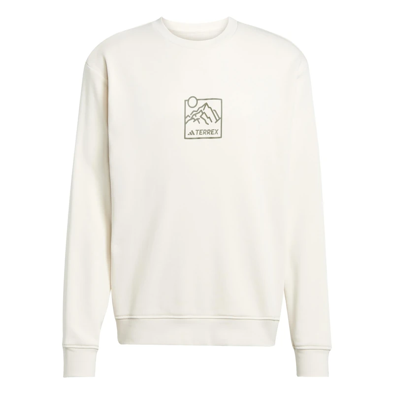 adidas Unisex Terrex Graphic Crew, Wonder White, XL