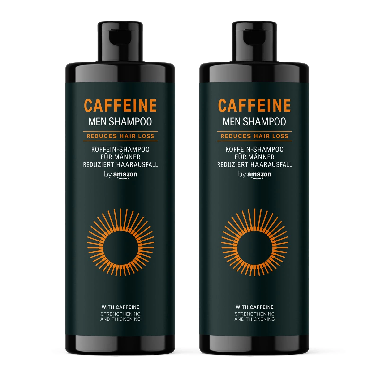 by Amazon Men’s Caffeine Shampoo, 2 x 400 ml