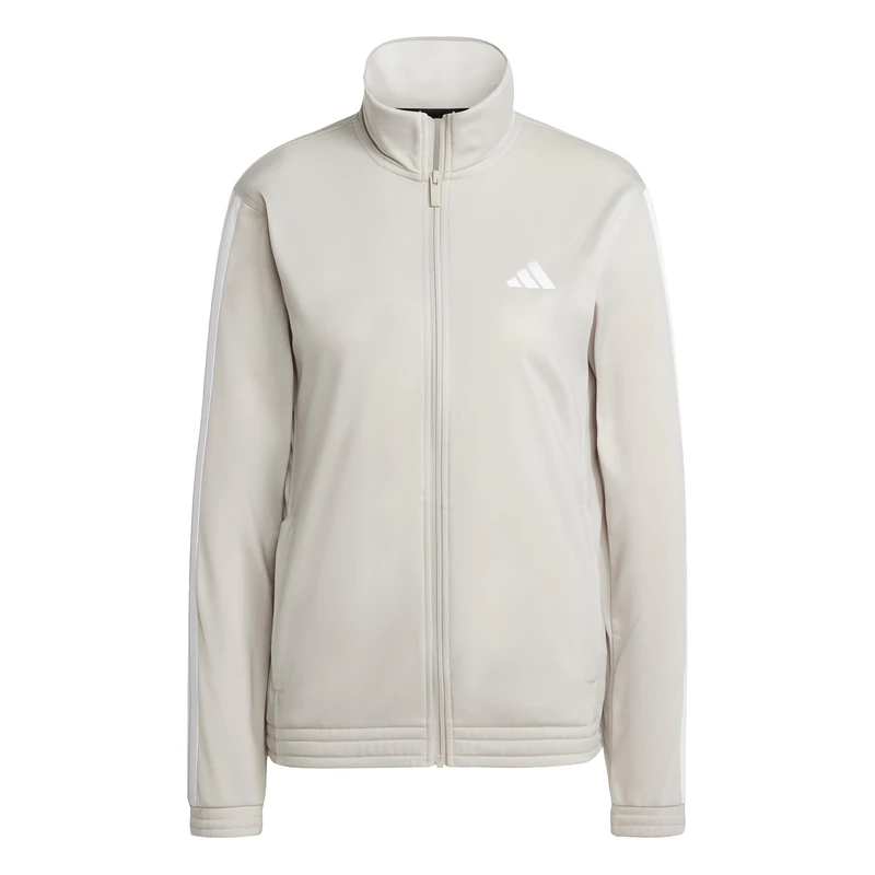 adidas Women's TRICOT 3-STRIPES TRACKTOP, wonder alumina/white, L