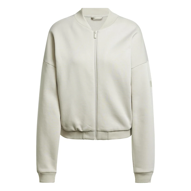 adidas Women's ESSENTIALS CONTEMPORARY LOGO BOMBER JACKET, Wonder Alumina, XXS