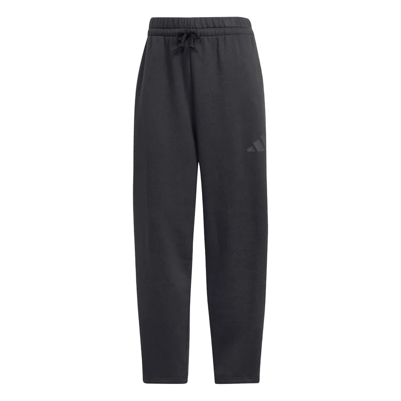 adidas Women's Essentials Contemporary Logo Fleece Barrel Pants, Black, XL