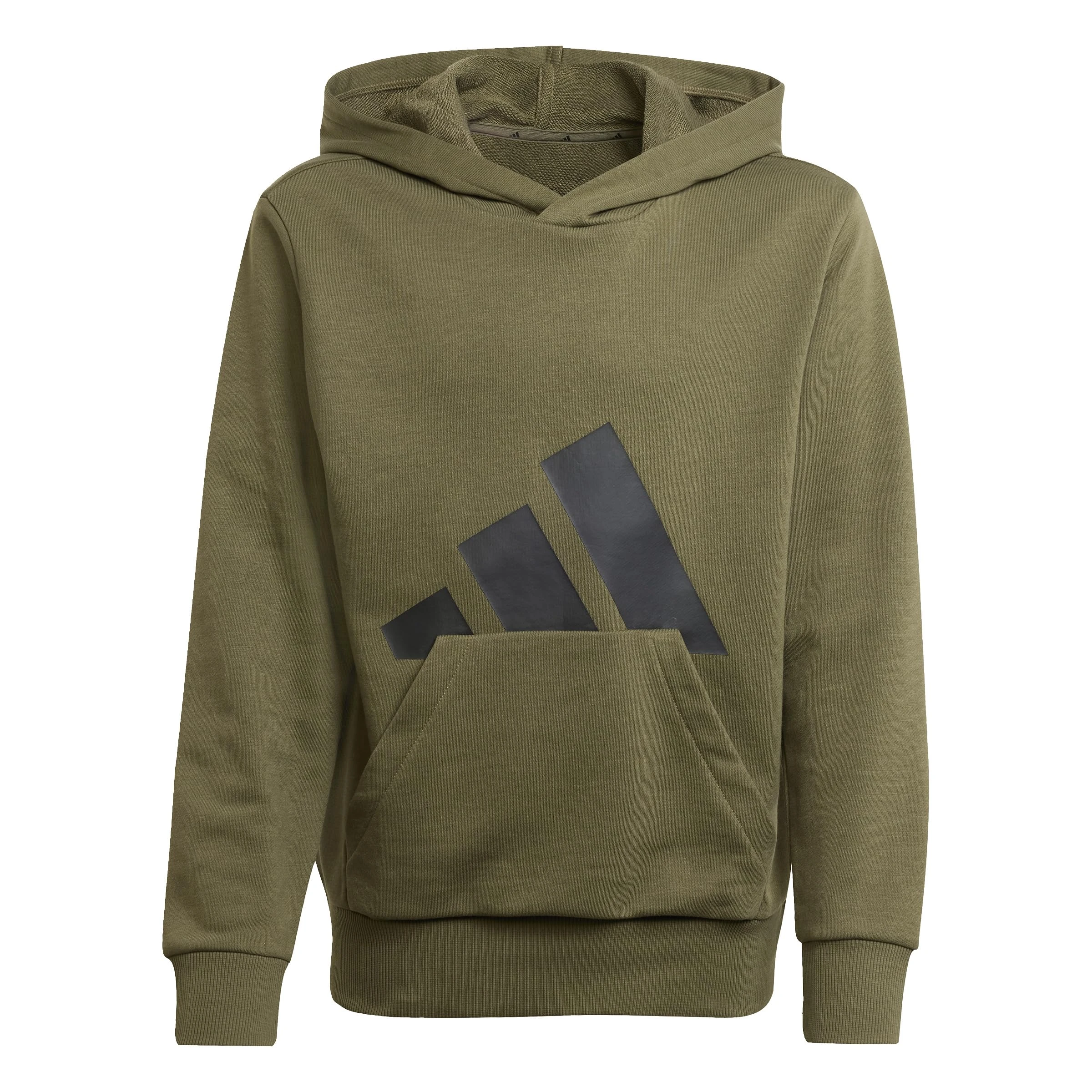 adidas Unisex Kids ESSENTIALS BIG LOGO HOODIE, olive strata/black, 7-8 Years