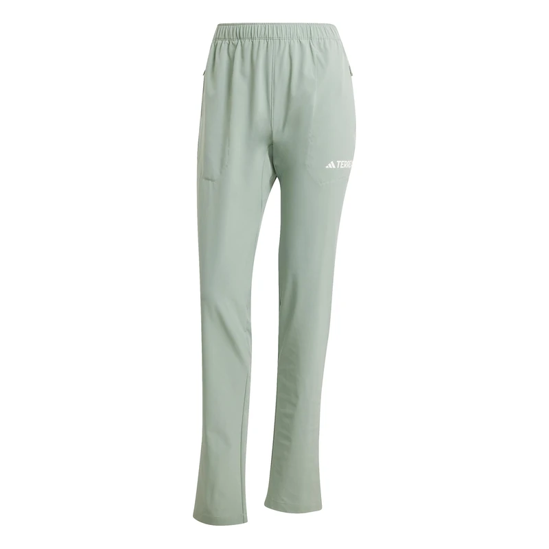adidas Women's Terrex Multi Essentials Stretch Pants, Silver Green, S