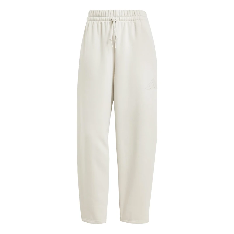 adidas Women's Essentials Contemporary Logo Fleece Barrel Pants, Wonder Alumina, S