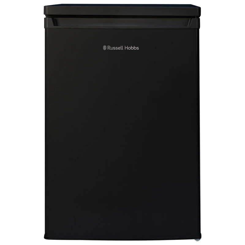 Russell Hobbs Under Counter Larder Fridge 127 Litre with Adjustable Thermostat & Feet, 3 Removable Shelves, Internal LED Light, Reversible Door, Black, 2 Year Guarantee RH85UCLF552E1B