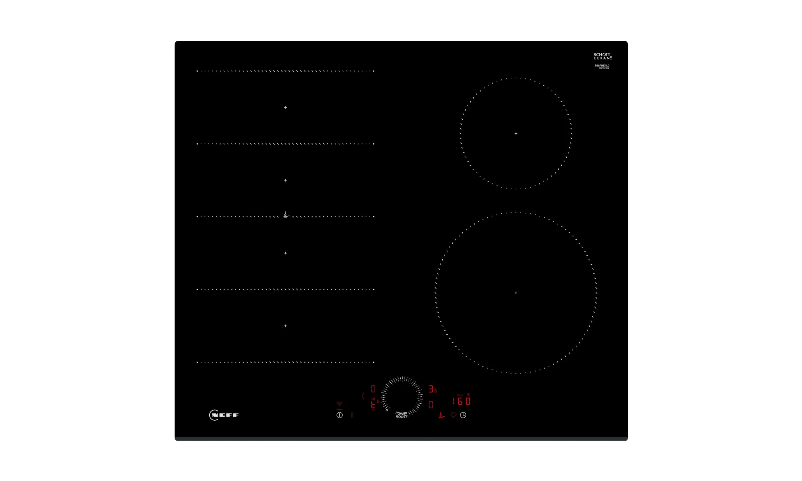Neff T66FHE4L0 N 70, Built-in Induction hob 60 cm Black