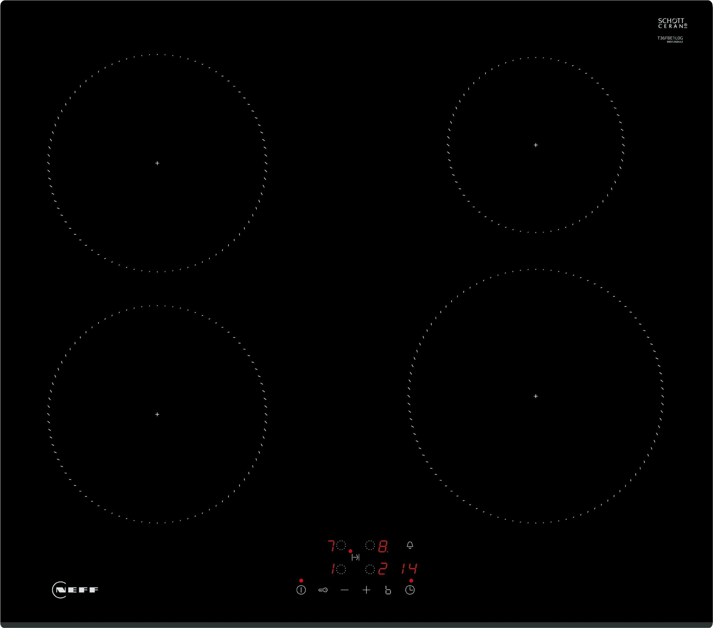 Neff T36FBE1L0 N 30, Built-in Induction hob 60 cm Black
