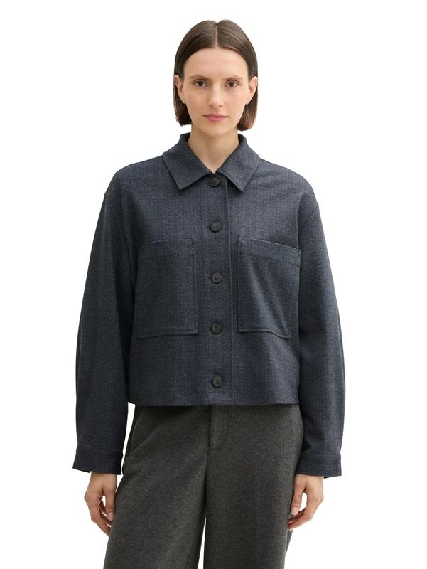 TOM TAILOR Women's Blazer, 36608 - Classic Herringbone Strucutre, XXXL - Image 1