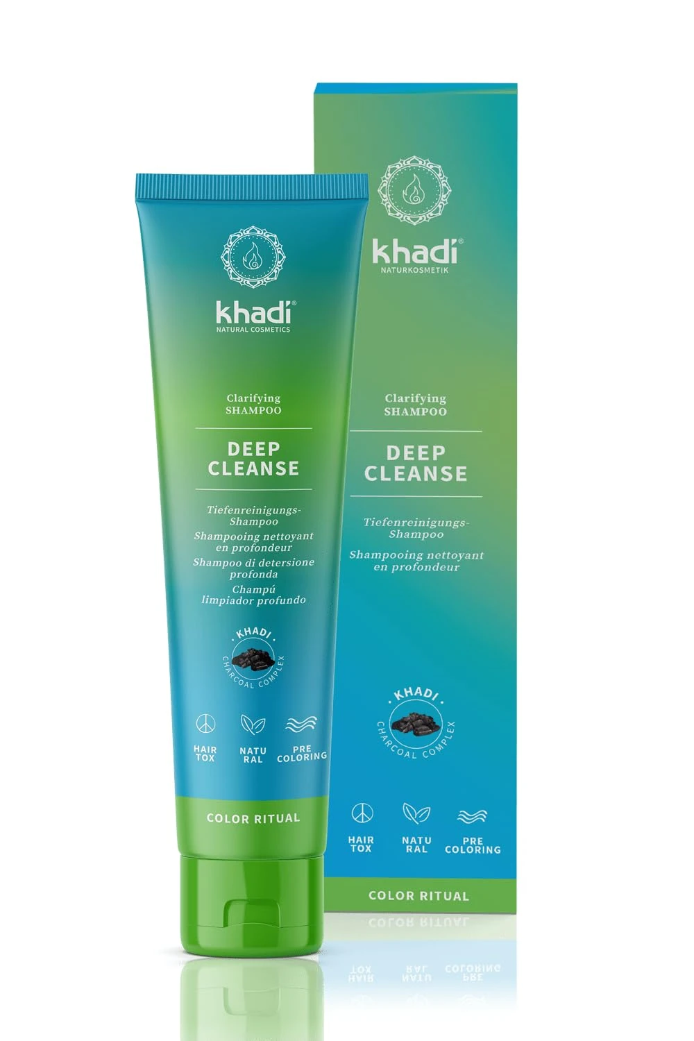 khadi DEEP CLEANSE Ayurvedic Clarifying Shampoo - Intensive clarifying deep cleansing of hair & scalp - 100% natural & silicone-free - 150g